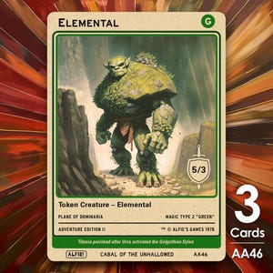 3x Segnalino Elementale 5/3 MTG - L'avventura di Alfie di Alfie AA46