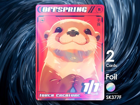 mtg cards with offspring Stainless Steel Offspring Token main image 1