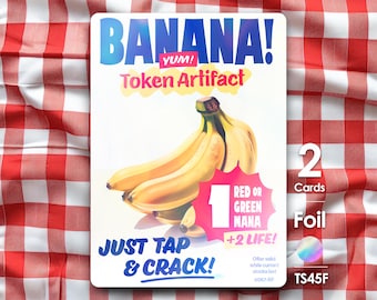 2x Banana foil token for mtg - Thraben Supermarket - TS45F