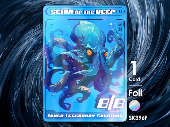 Scion of the Deep Token Foil - Street Clans by Alfie SK396F - Etsy