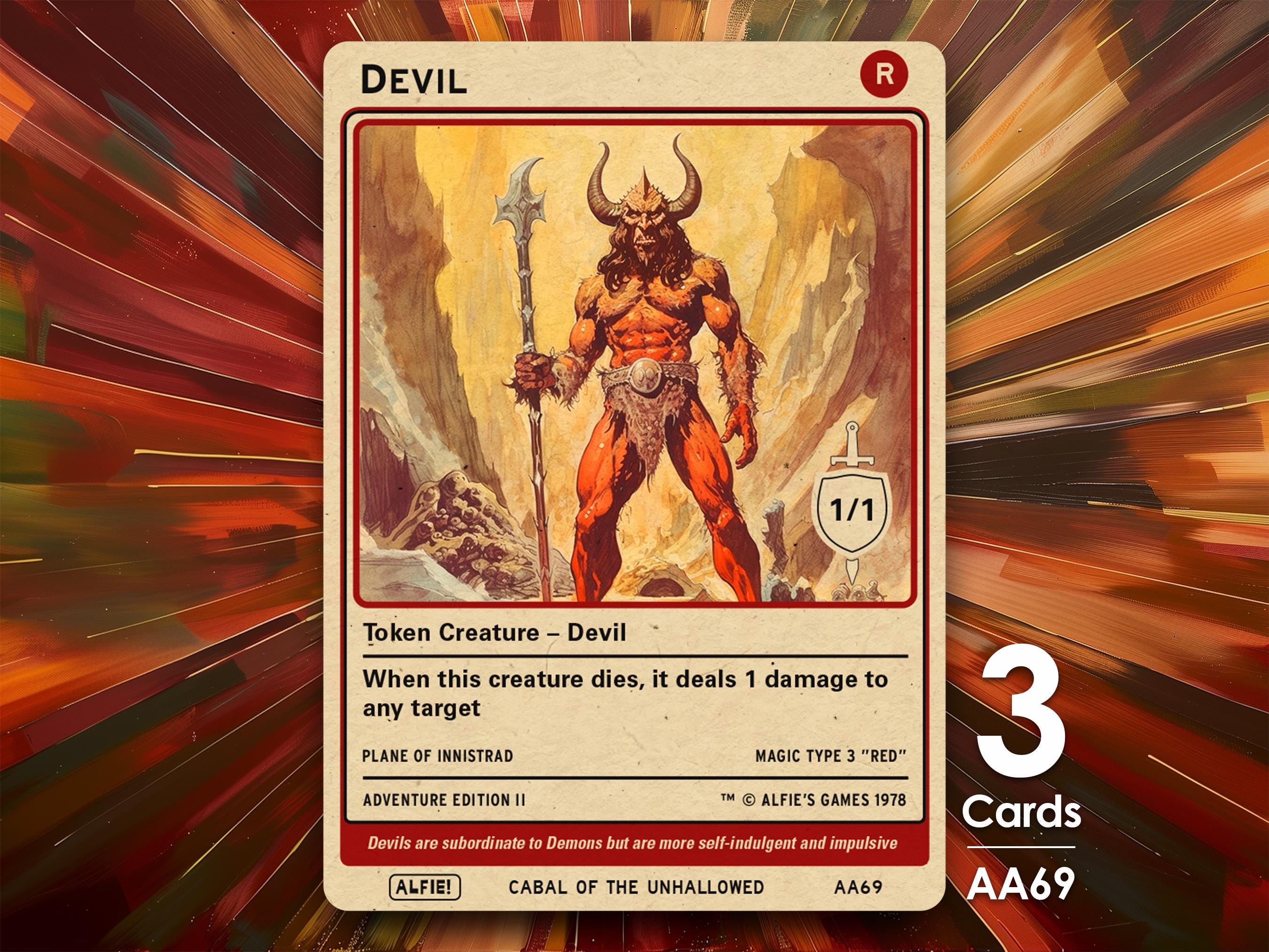 mtg devil cards Devil K. Nevil [Unfinity]
