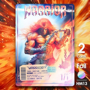 2x Fichas de Guerreiro Foil para MTG - HM13F