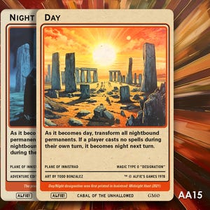 Ficha MTG Día y Noche - La Aventura de Alfie por Alfie AA92