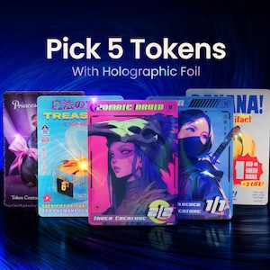 5 Foil Tokens für MTG deiner Wahl