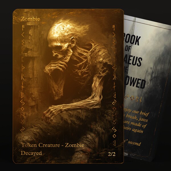 Decayed Zombie Mtg Etsy
