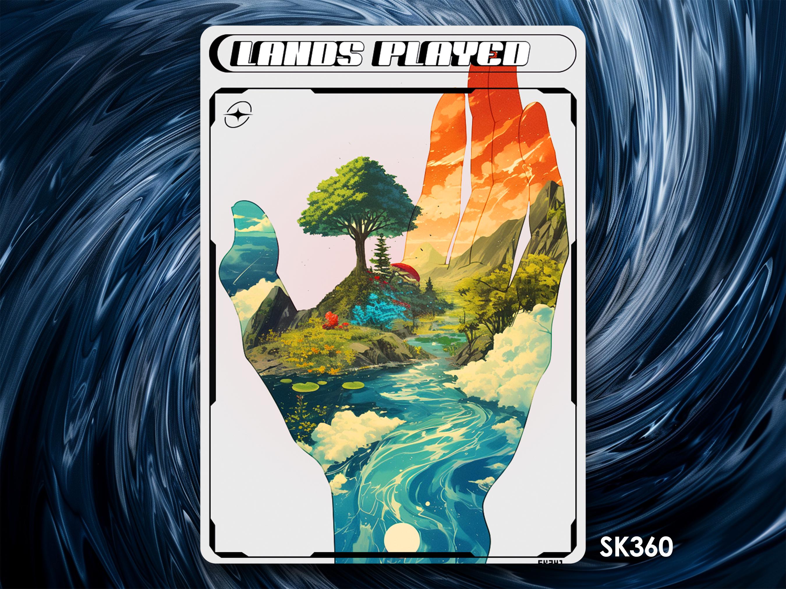Lands Played Counter Token for mtg  - Street Clans by Alfie SK341