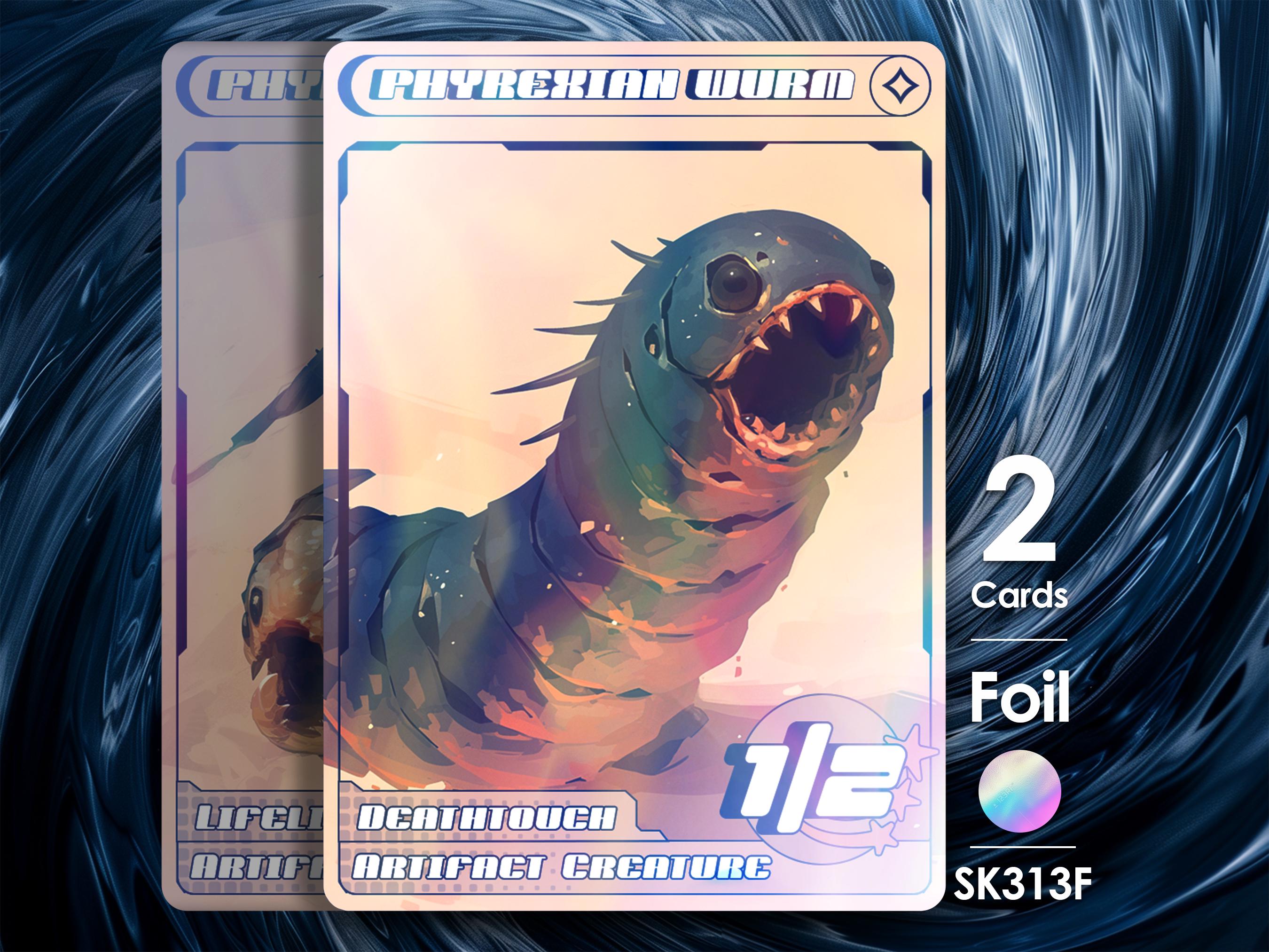 Phyrexian Wurm 2/1 & 1/2 for MTG - Street Clans of Kamigawa - SK313F