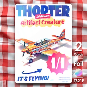 2x Thopter Foil Token for Magic - Thraben Supermarket by Alfie TS21F