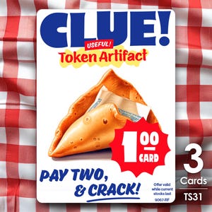 3x Hinweischip für mtg - Thraben Supermarkt by Alfie - TS31