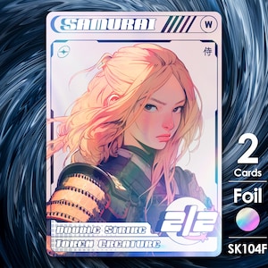 2x Samurai Doublestrike Foil-tokens voor MTG - Street Clans by Alfie SK104F