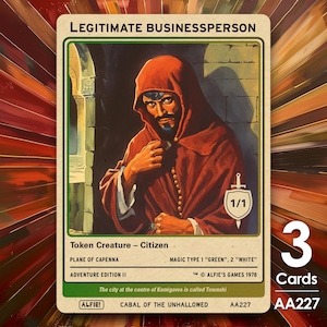3x legitieme Buisnessperson-token MTG-token - Alfie's Adventure - AA227