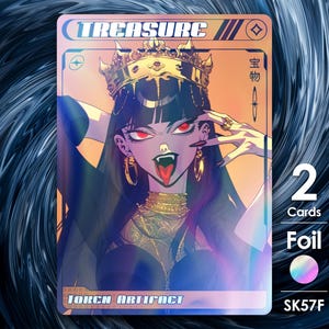 2x Fichas de Tesouro Foil para MTG - Street Clans por Alfie SK57F