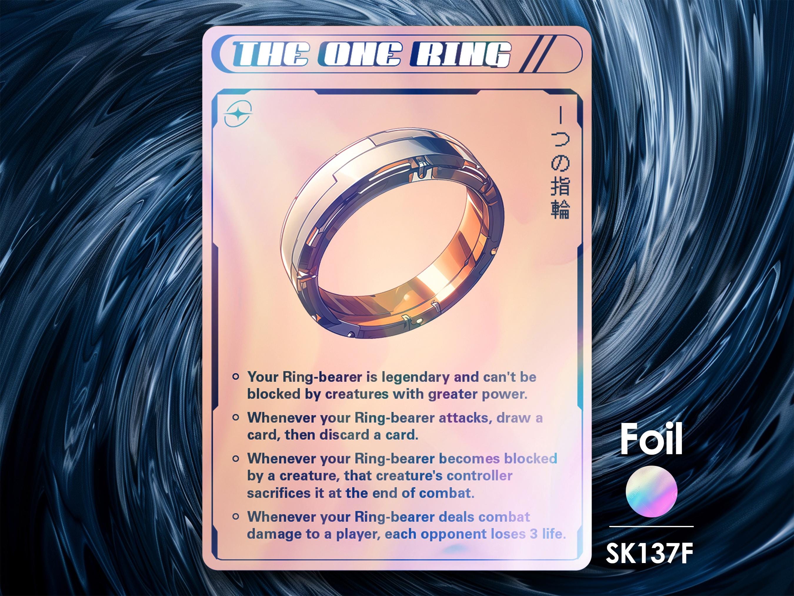 Foil the One Ring Mtg - Etsy