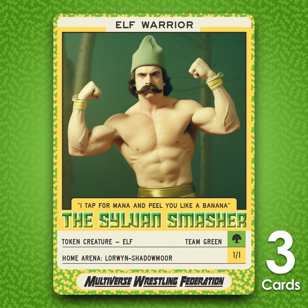 Elf Warrior Token 1/1 x3 for Magic - Multiverse Wrestling Federation - MW10