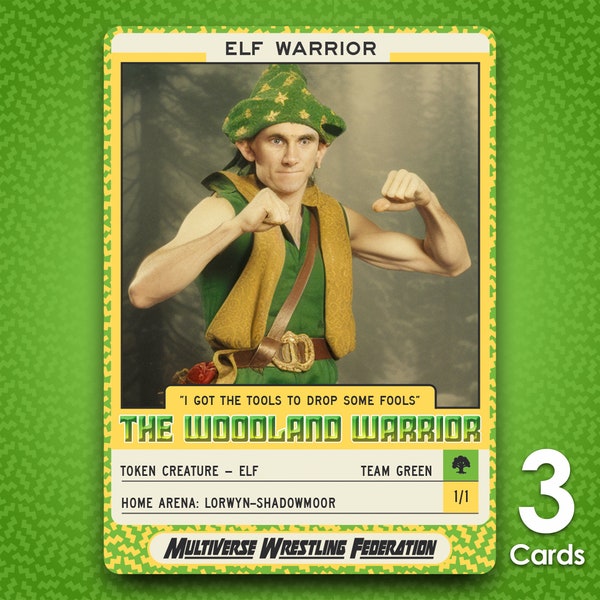 Elf Warrior Token 1/1 x3 for Magic - Multiverse Wrestling Federation - MW9