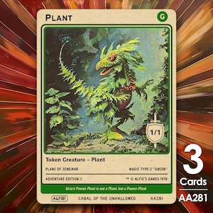 3x plantmunt 1/1 voor MTG - Alfie's Adventure van Alfie AA281