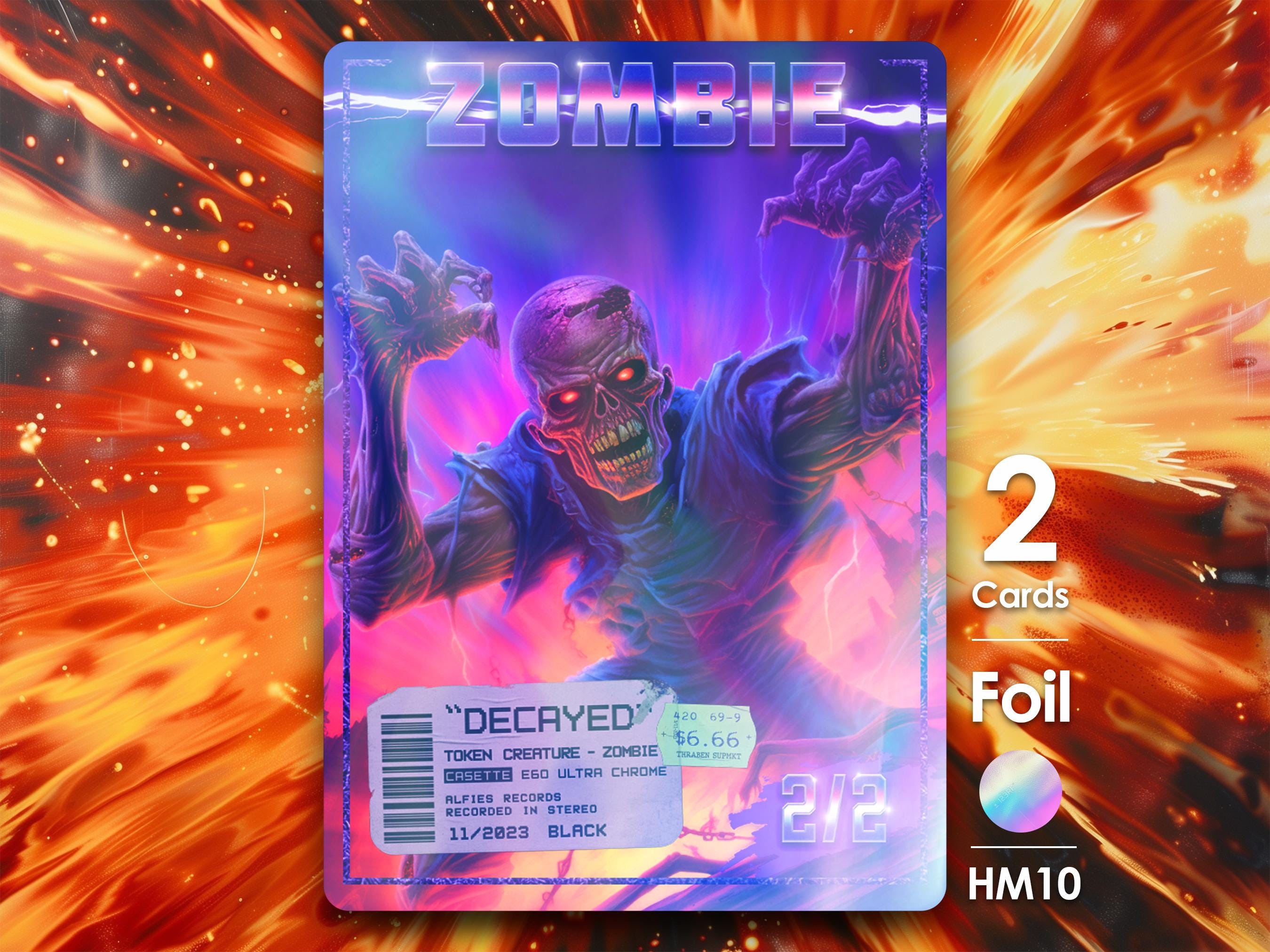Zombie Decayed Foil X2 Token for MTG - HM10F - Etsy Zombie Decayed Foil X2 Token for MTG - HM10F - Etsy