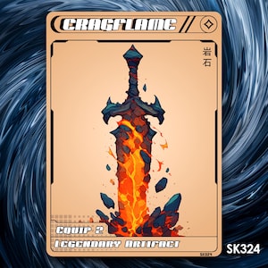 Cragflame Token für mtg - Street Clans von Alfie SK324