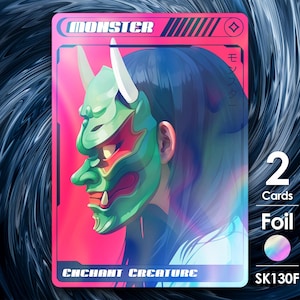 2x segnalini foil Ruolo Mostro per MTG - Street Clans di Alfie SK130F