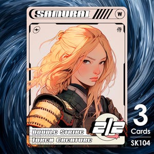 3x Samurai Doublestrike Token für MTG - Street Clans von Alfie SK104