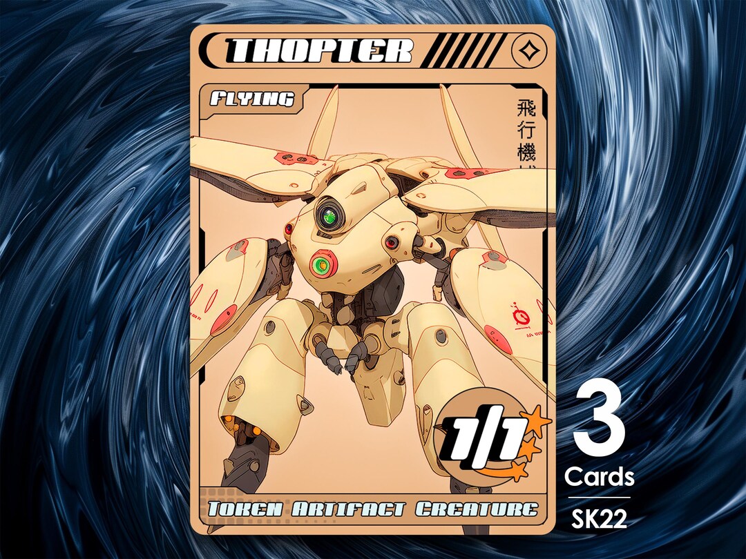 Thopter Token X3 for MTG Street Clans by Alfie SK22 - Etsy
