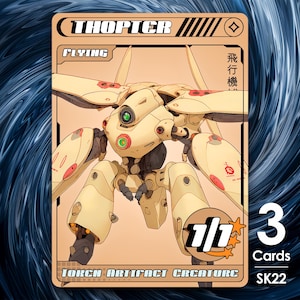 3x Thopter-token voor MTG - Street Clans van Alfie SK22