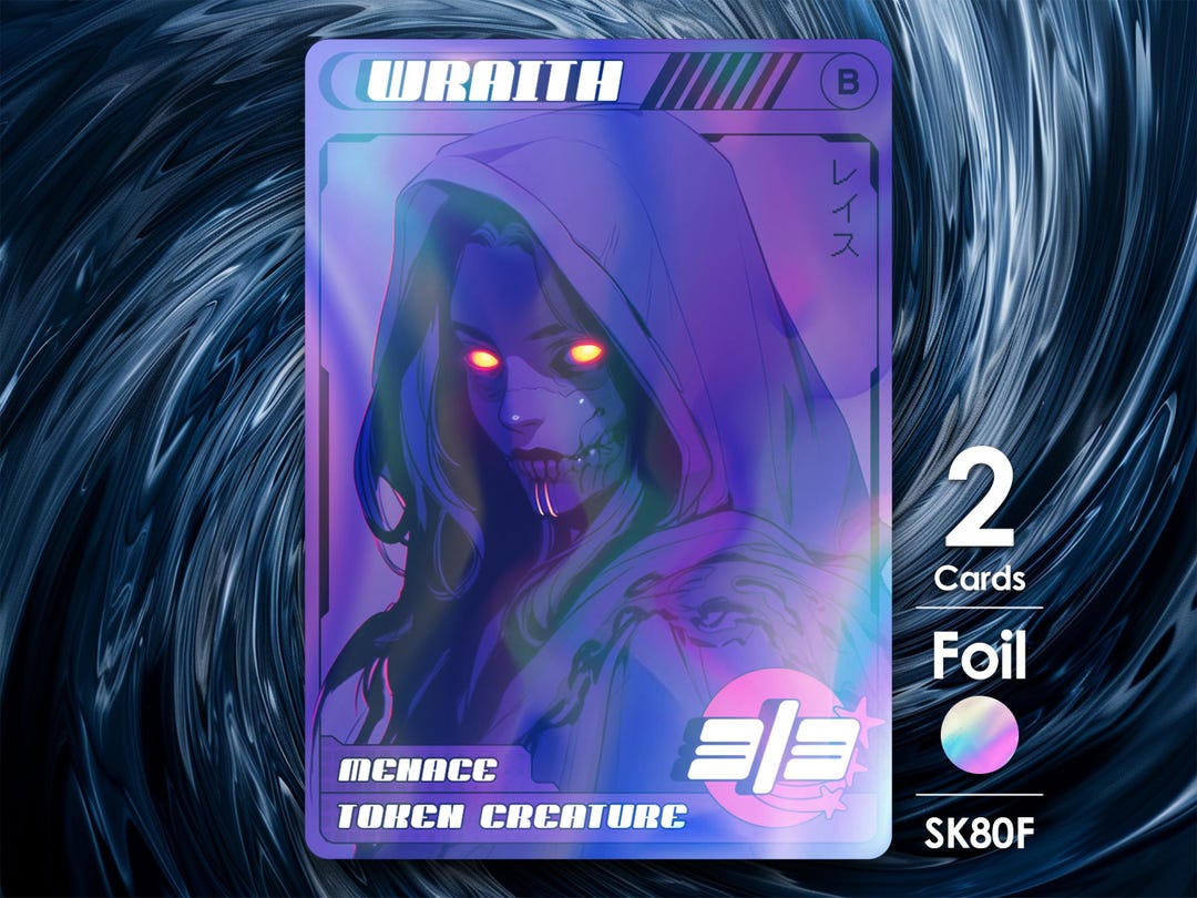 2x Wraith Foil Tokens for MTG - Street Clans by Alfie SK80F - Etsy