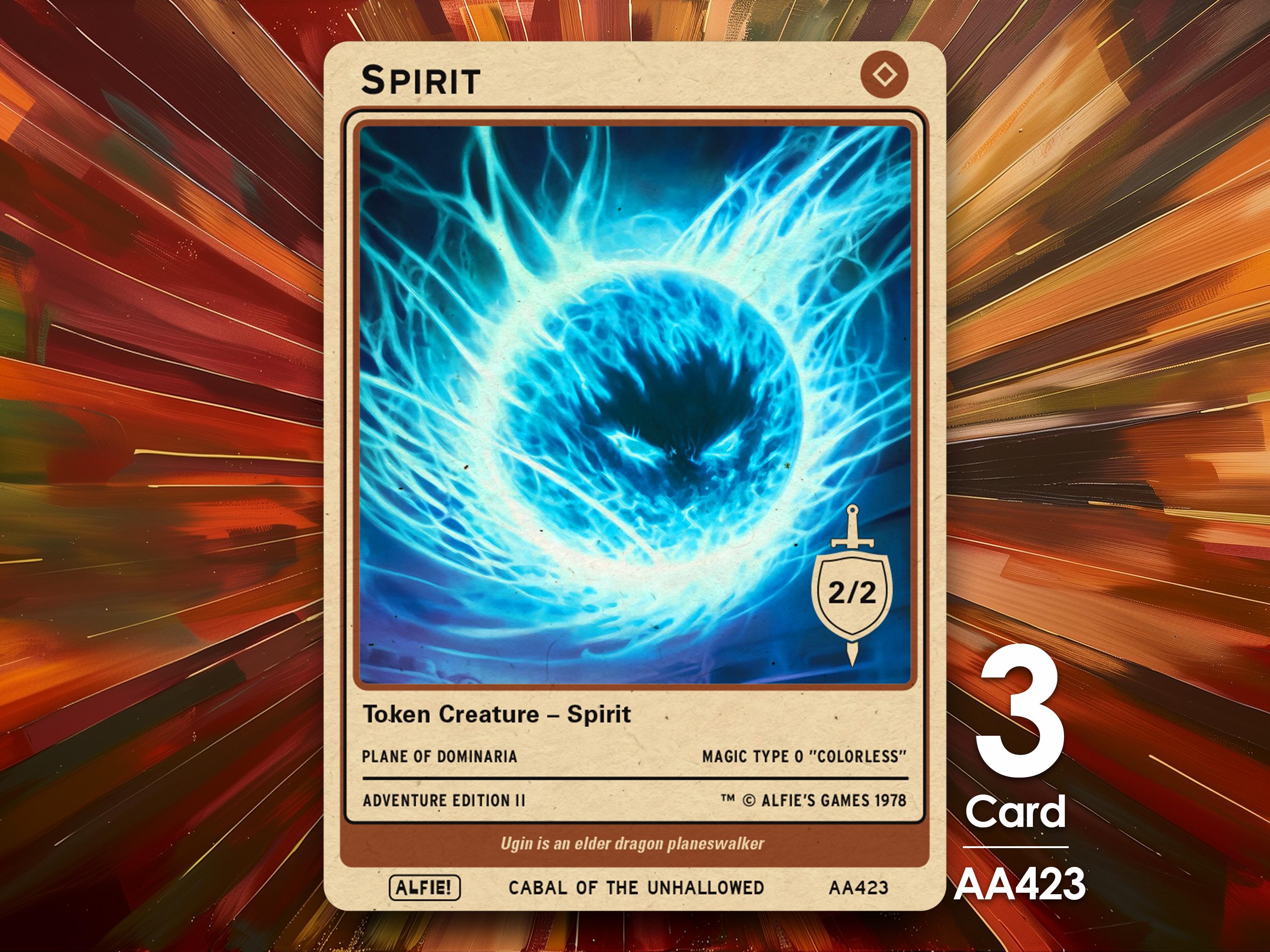 3x Spirit Token 2/2 Colorless - Alfie's Adventure by Alfie - AA423
