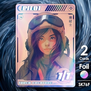 2 gettoni Pilota Foil per MTG - Street Clans di Alfie SK76F
