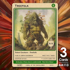3x Segnalini MTG Treefolk - L'avventura di Alfie di Alfie AA113