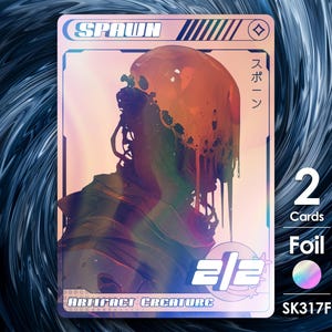 2x Gettoni Spawn 2/2 Foil per MTG - Street Clans di Alfie SK317F