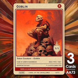 3x Goblin 1/1 MTG-token - Alfie's Adventure van Alfie AA73