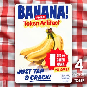 Jeton banane x4 pour mtg - Supermarché Thraben by Alfie - TS45