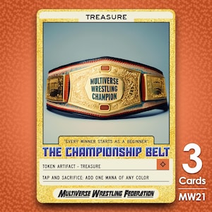 3x Schatz Token für MTG - Multiverse Wrestling Federation - MW21
