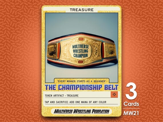 3x Treasure Token for MTG - Multiverse Wrestling Federation - MW21 - Etsy