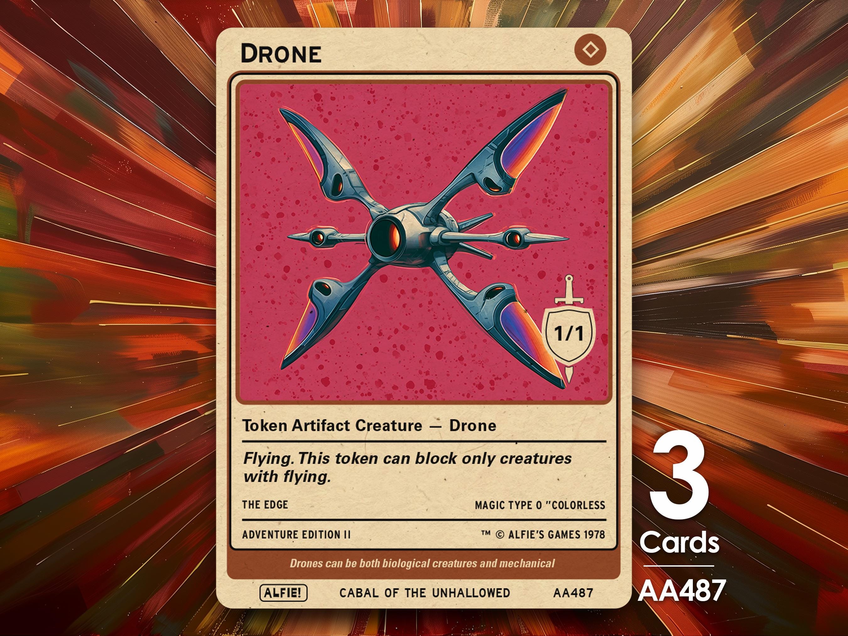 MTG用ドローントークン3枚 - アルフィーの冒険（Alfie AA487） - Etsy 日本