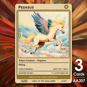 pegasus cards mtg Magic The Gathering - Sungrace (038/269) Mint / near mint condition trading card Rules Text: Pegasus, 17 cards