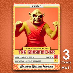 3x Goblin-token 1/1 voor MTG - Multiverse Wrestling Federation - MW11