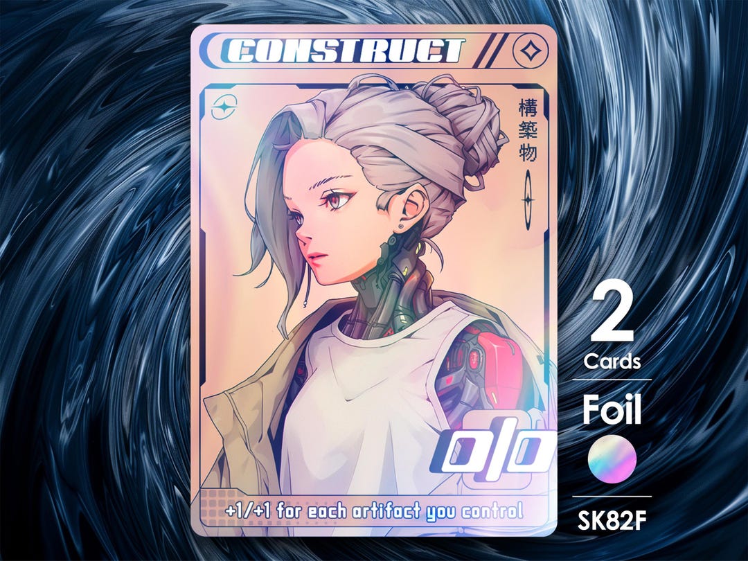 2x Tokens 2x Construct Foil Token for MTG - Street Clans by Alfie SK82F - Etsy