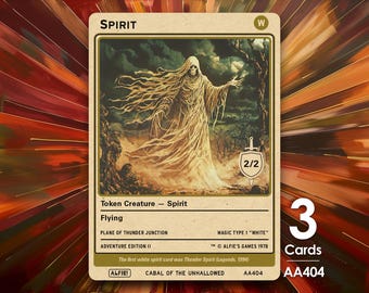 Spirit Token Series 2 of Givememana's Tokens Magic the Gathering