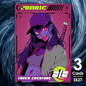 3x Zombie Token for MTG - Street Clans by Alfie SK27