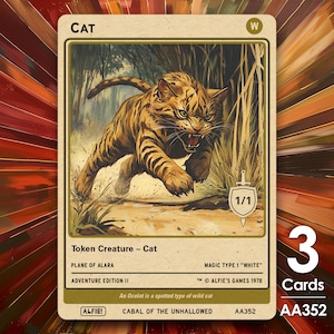 3x Cartas Blancas de Cat. 1/1 para MTG - La Aventura de Alfie - AA352