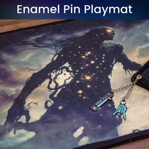 Tapete de juego con pin mágico de zombi astral - Estilo clásico - Arte personalizado - Compatible con Magic - Accesorio de regalo de Mtg