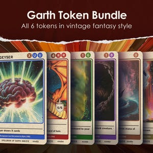 Garth One-Eye Tokens Bundle for MTG - Alfie's Adventure by Alfie AA451-456