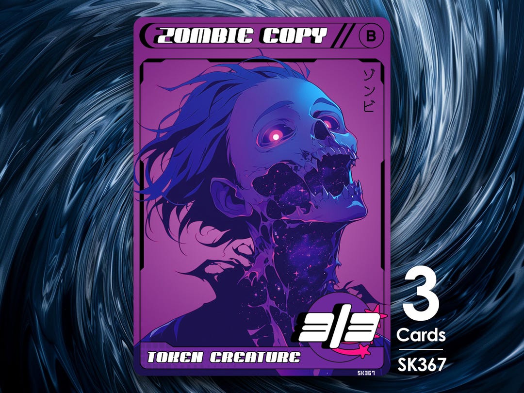 3x Zombie Copy for MTG - Street Clans by Alfie SK367 - Etsy