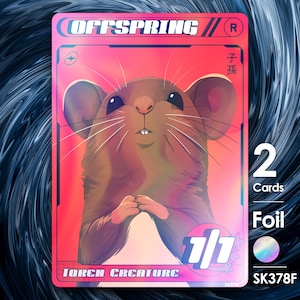 2x Offspring Mouse Red Foil per MTG - Street Clans di Alfie SK378F