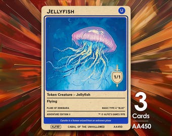 MTG用クラゲトークン3枚セット - アルフィーの冒険（Alfie AA450