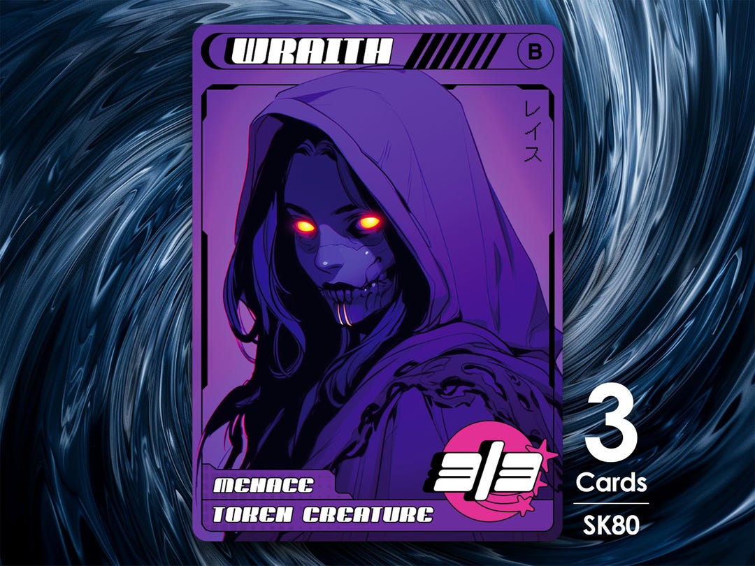Wraith Token X3 for MTG Street Clans by Alfie SK80 - Etsy