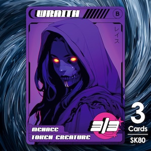 3x Wraith Token for MTG - Street Clans by Alfie SK80