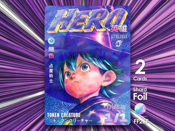 2x Hero (astrologian Job) Shard Foil Token for Mtg - FF'07 Shonen Style -  FF26F - Etsy